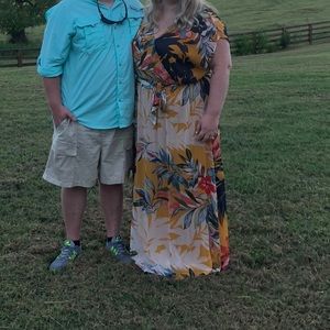 Luxolgy mustard color dress